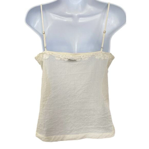 Designer Georges Hobeika Beautiful Romantic Bridal Lace Trim Camisole Size S/M - Picture 4 of 9